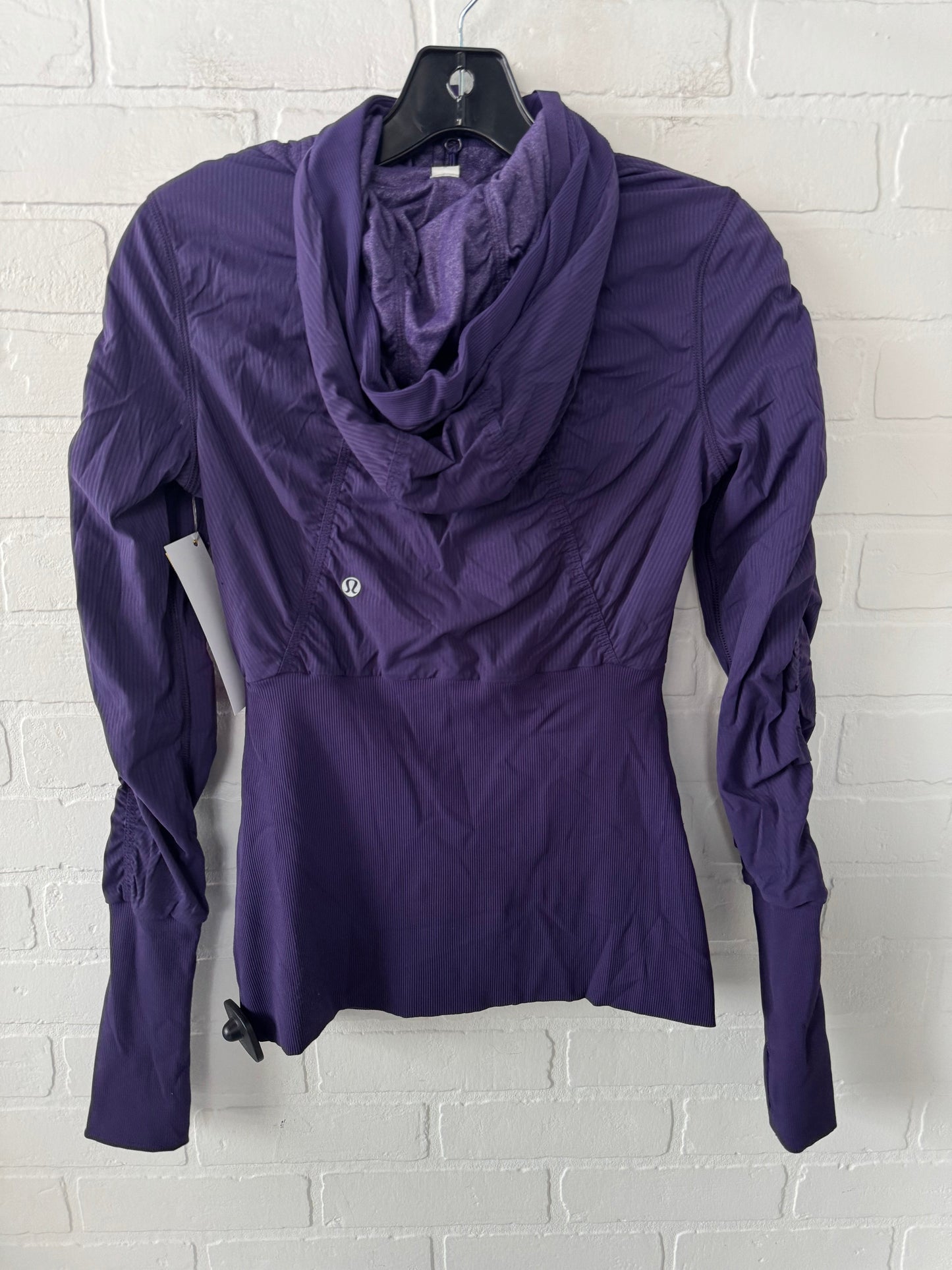 Athletic Jacket By Lululemon In Purple, Size: S