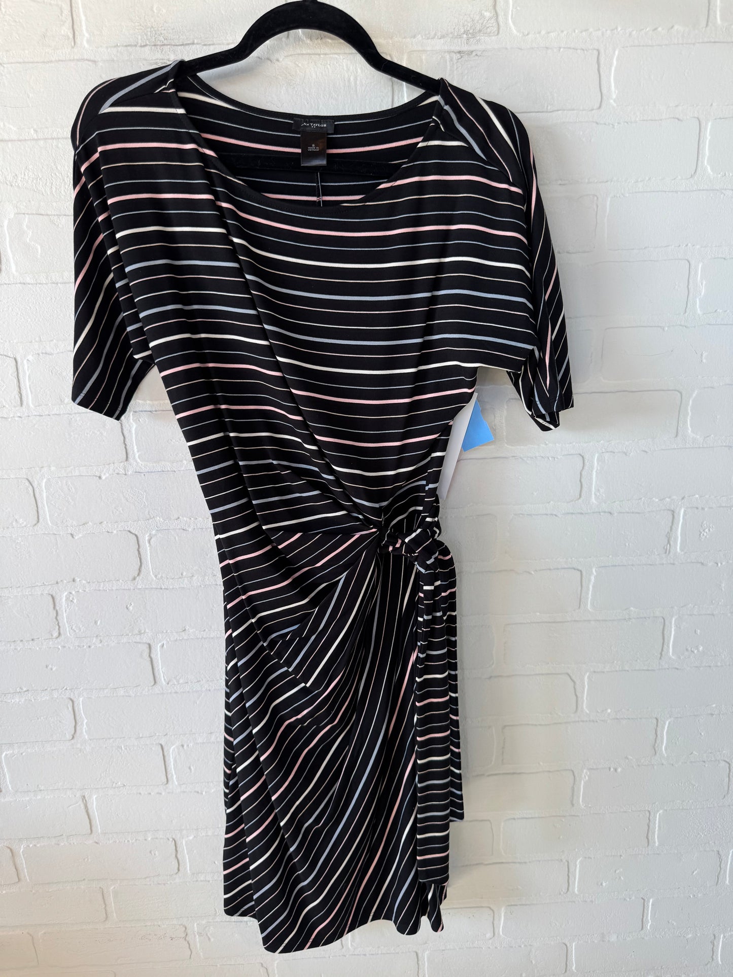 Dress Casual Midi By Ann Taylor In Black, Size: S