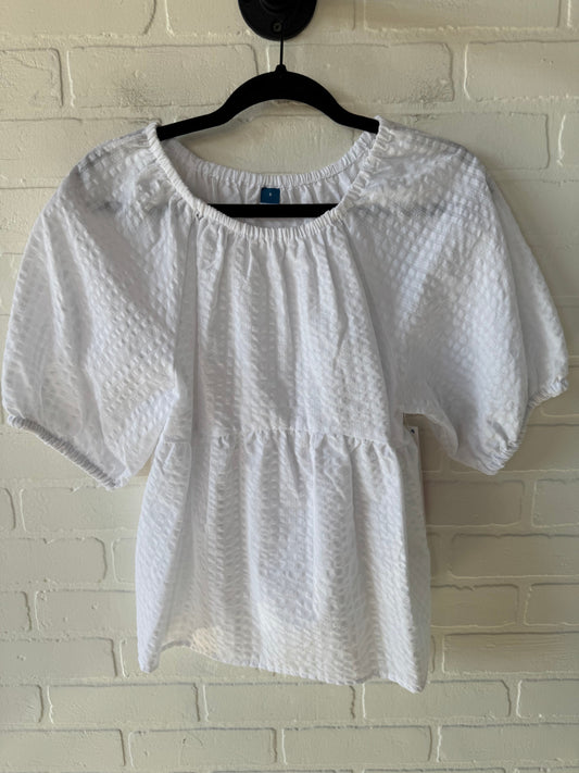 Top Short Sleeve By Old Navy In White, Size: S