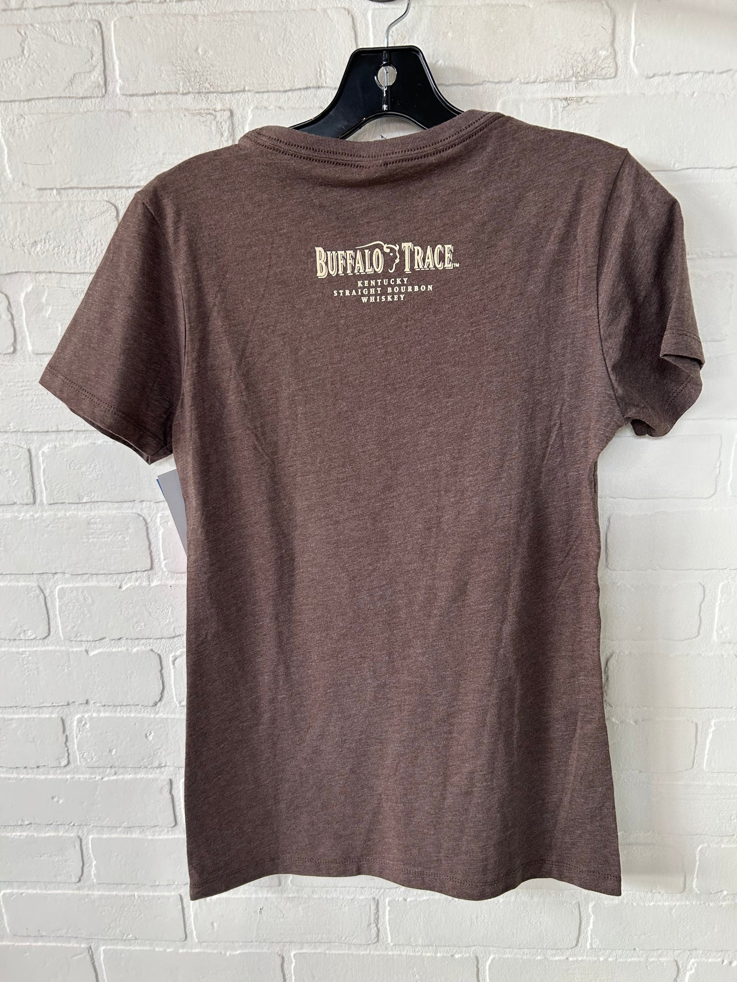 Top Short Sleeve Basic By Next Level In Brown & Cream, Size: M