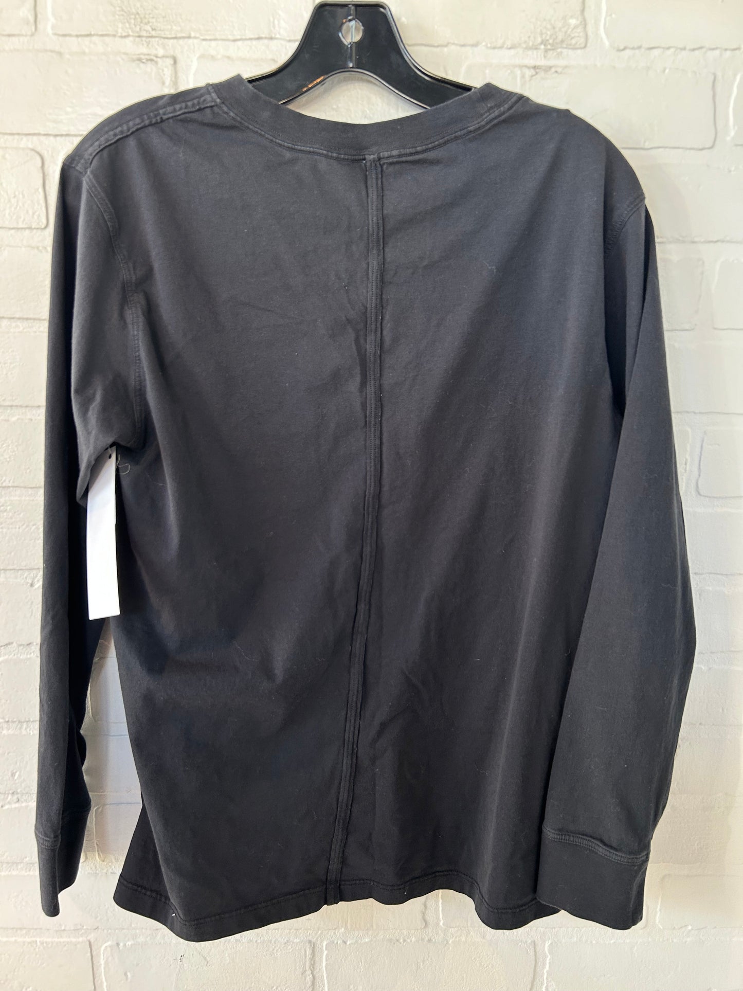 Athletic Top Long Sleeve Crewneck By Lululemon In Black, Size: S