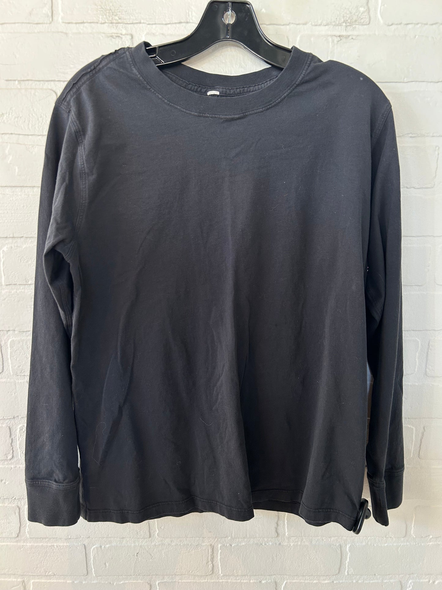 Athletic Top Long Sleeve Crewneck By Lululemon In Black, Size: S