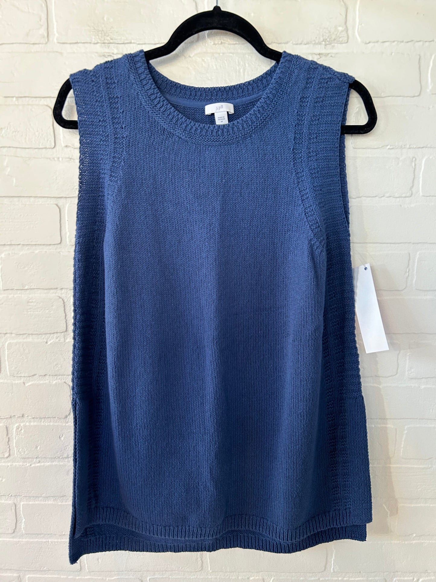 Vest Sweater By J. Jill In Blue, Size: M