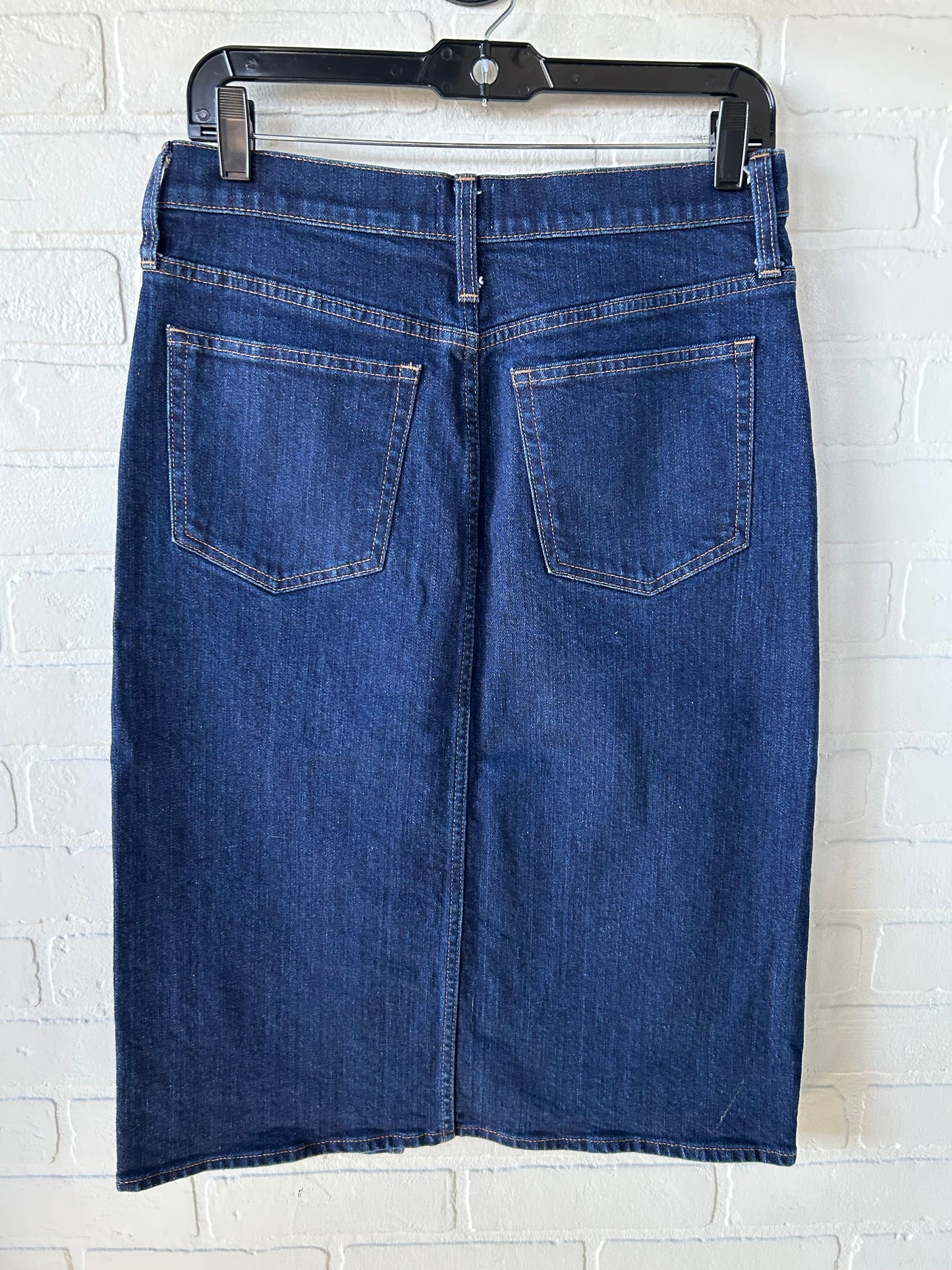 Skirt Midi By J. Crew In Blue Denim, Size: 6