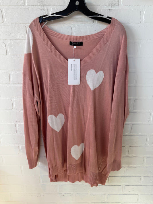 Sweater By bloomchic In Peach, Size: Xl