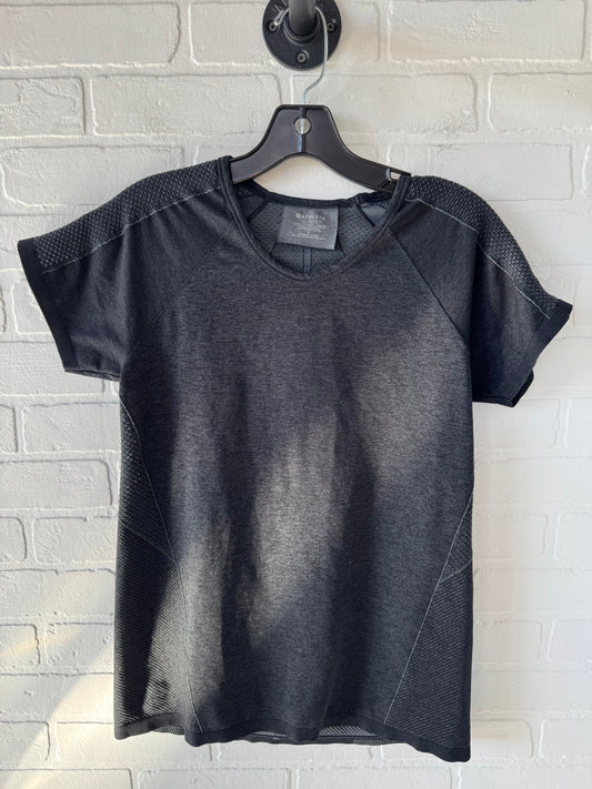 Athletic Top Short Sleeve By Athleta In Black, Size: L