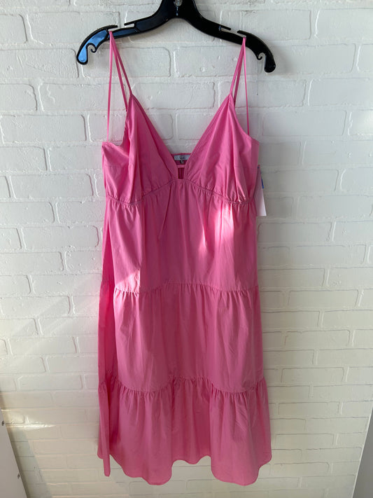 Dress Casual Midi By Rails In Pink, Size: Xl