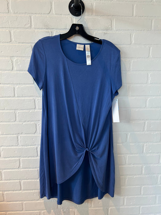 Tunic Short Sleeve By Chicos In Blue, Size: M