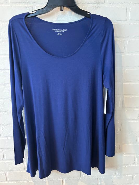 Top Long Sleeve By Soft Surroundings In Blue, Size: M