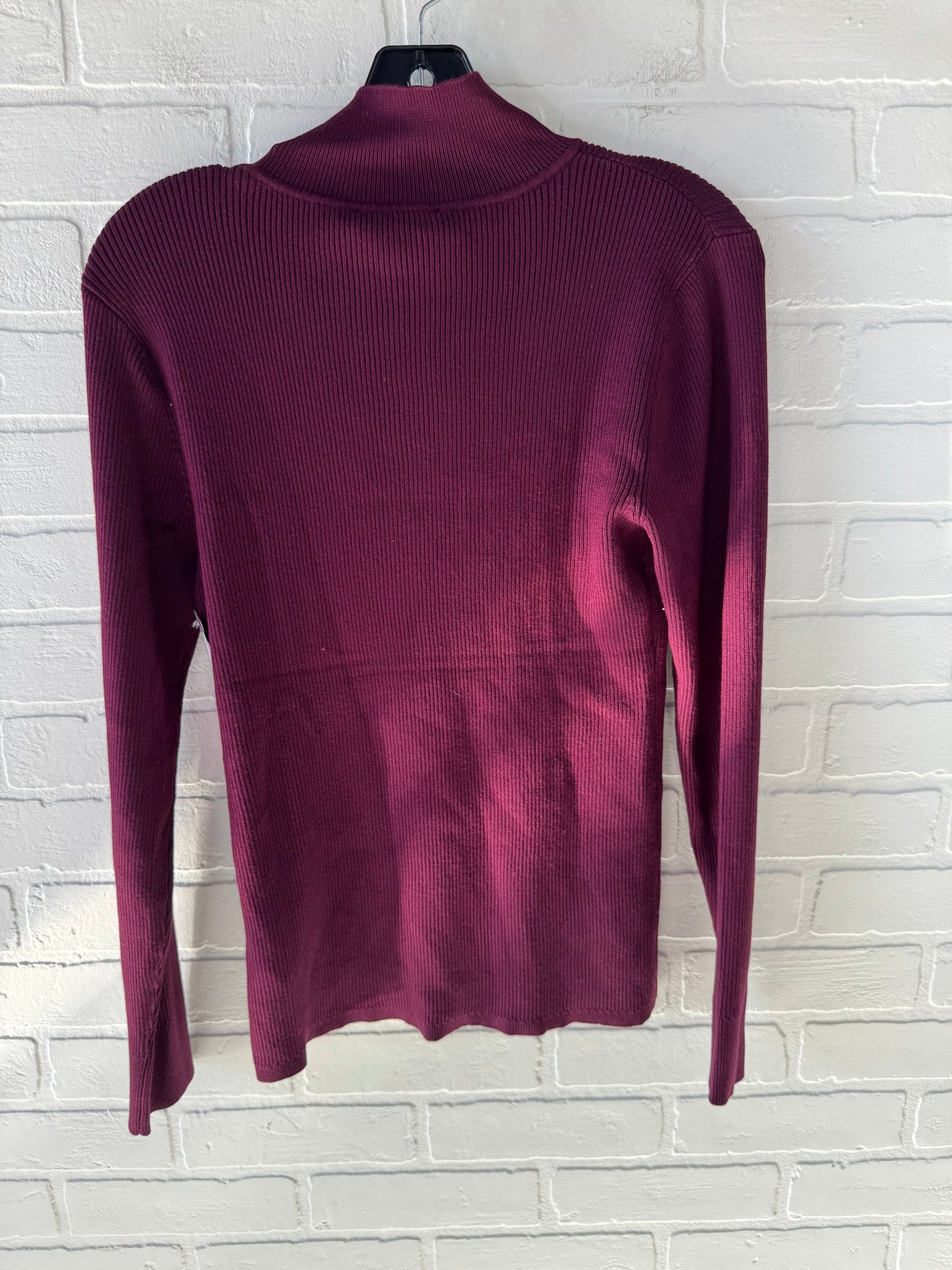 Sweater By Cable And Gauge In Purple, Size: L