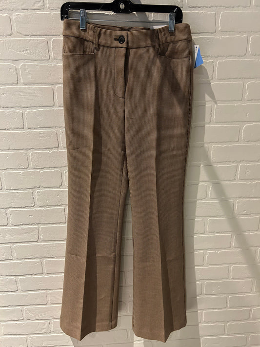 Pants Wide Leg By Loft In Brown & Cream, Size: 4