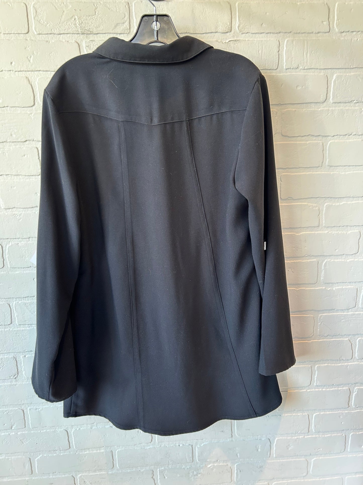 Tunic Long Sleeve By Soft Surroundings In Black, Size: L