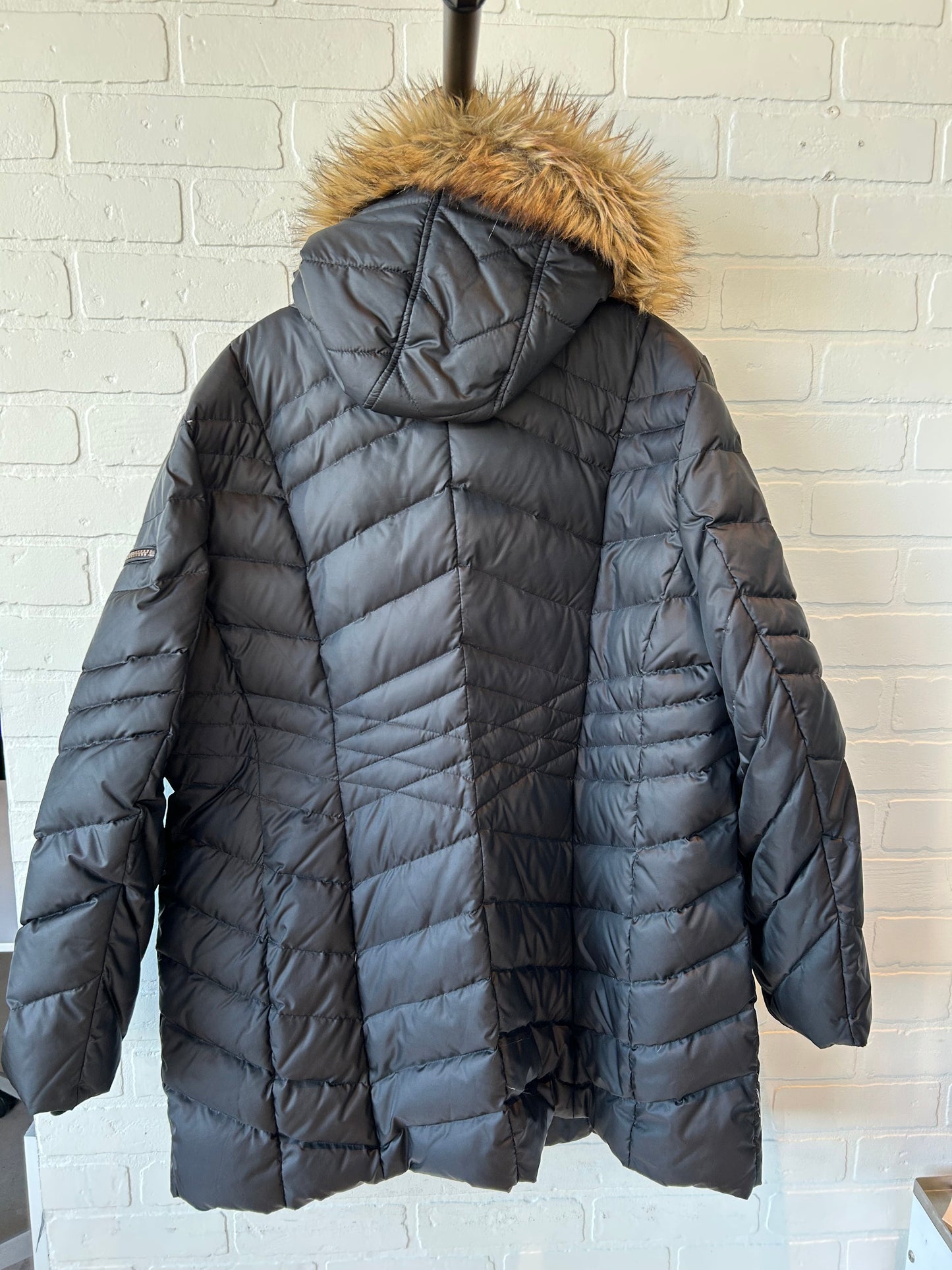 Coat Puffer & Quilted By Marc New York In Black, Size: 1x