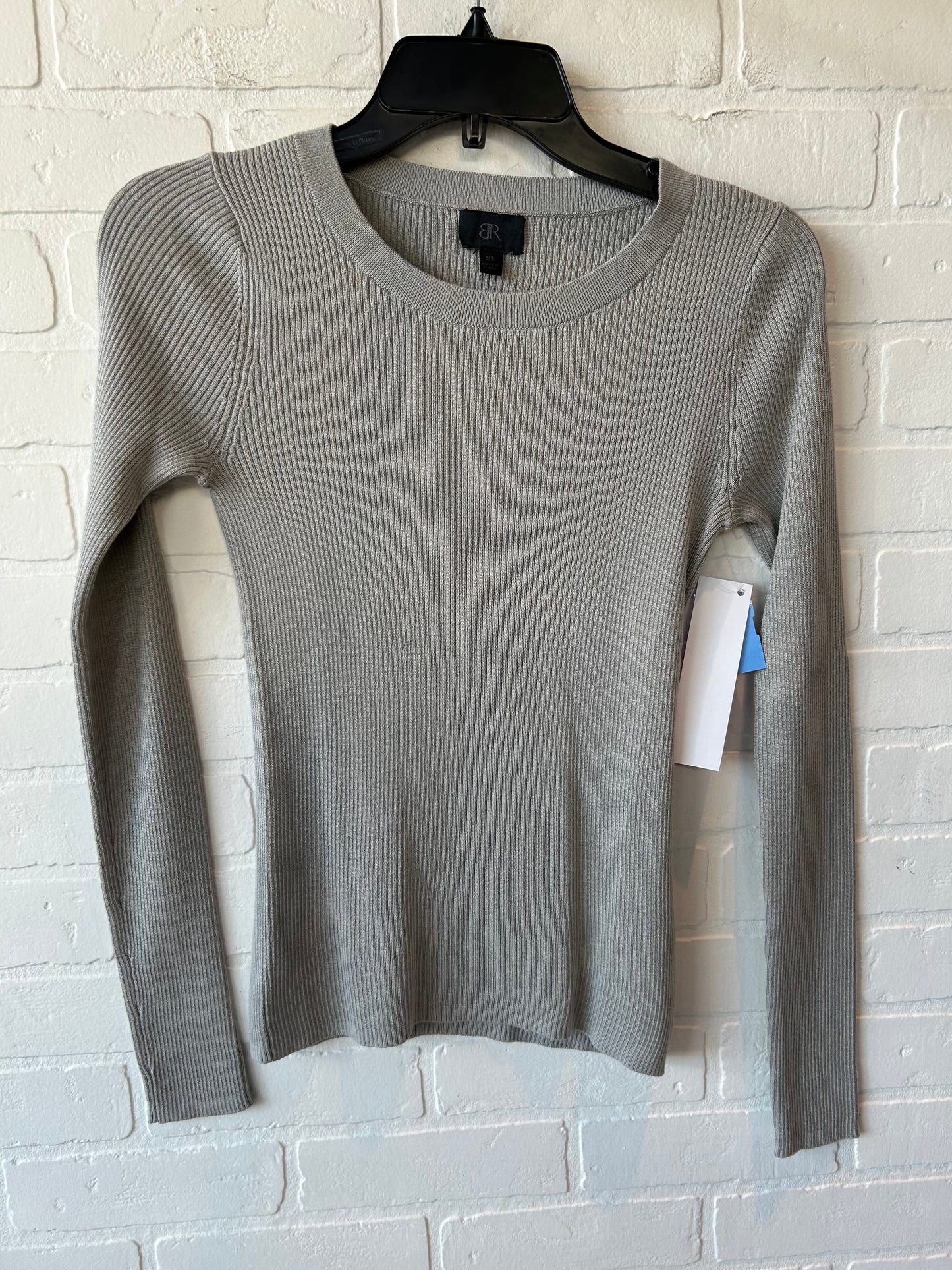 Top Long Sleeve By Banana Republic In Grey, Size: Xs