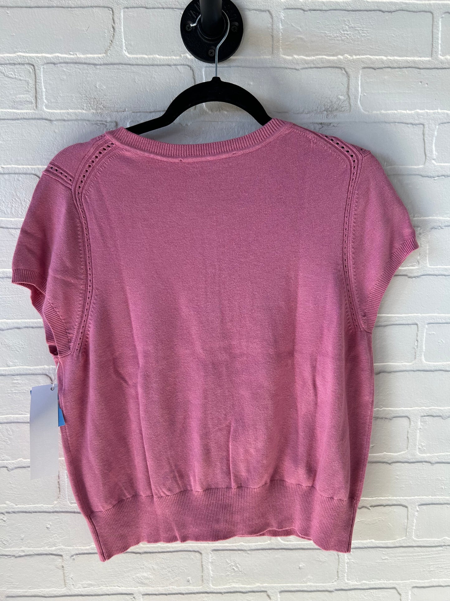 Sweater Short Sleeve By White House Black Market In Pink, Size: L