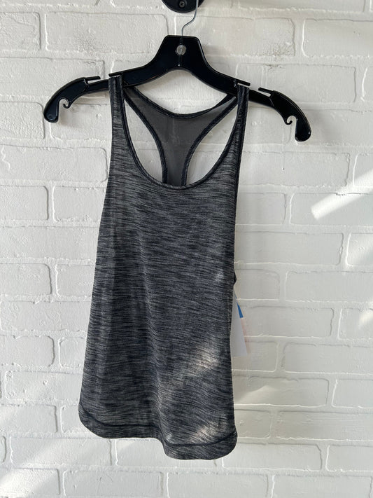 Athletic Tank Top By Lululemon In Black & Grey, Size: S