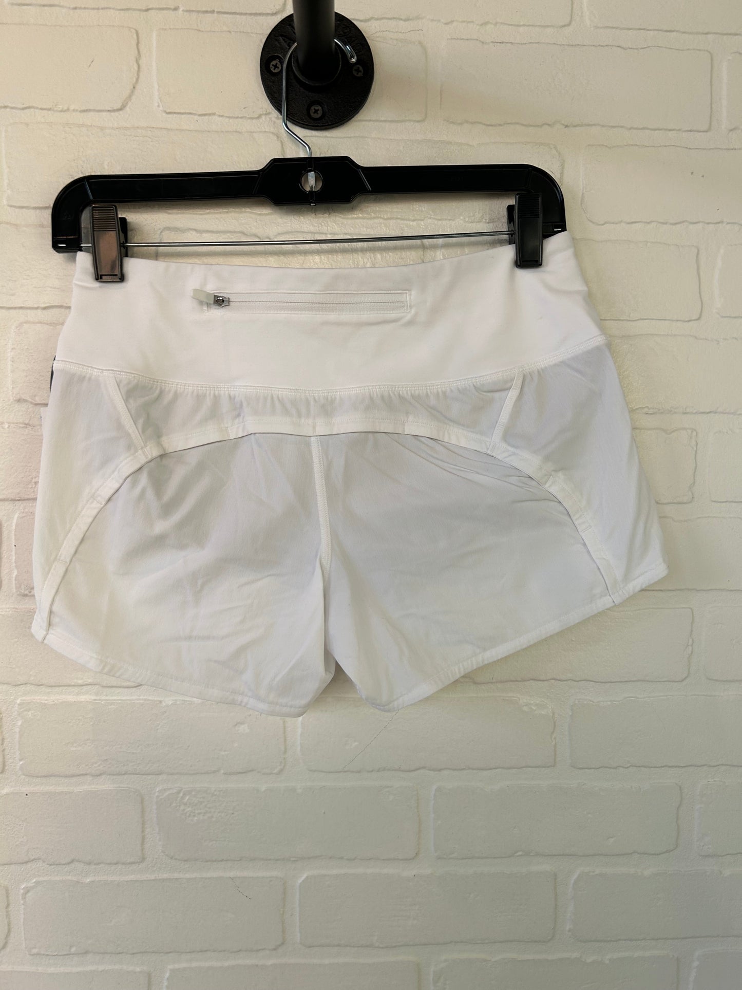 Athletic Shorts By Lululemon In White, Size: 4