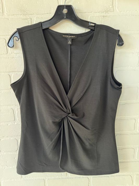 Top Sleeveless By Banana Republic In Black, Size: M