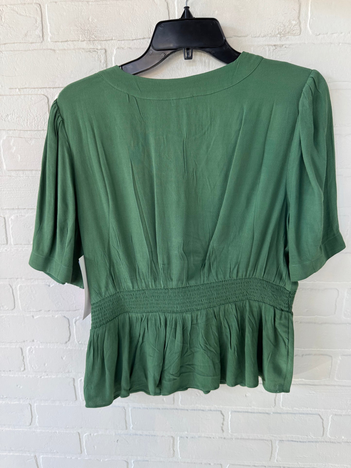 Top Short Sleeve By Ann Taylor In Green, Size: M