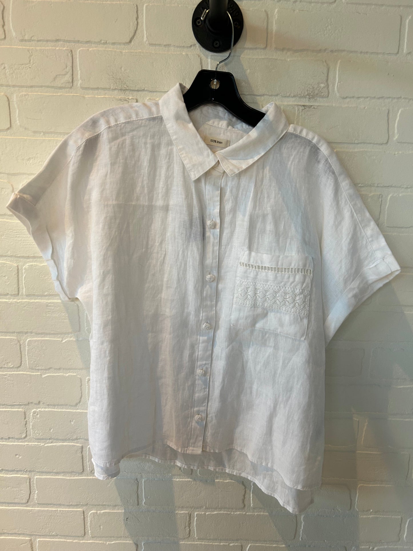 Top Short Sleeve By Joie In White, Size: Xl