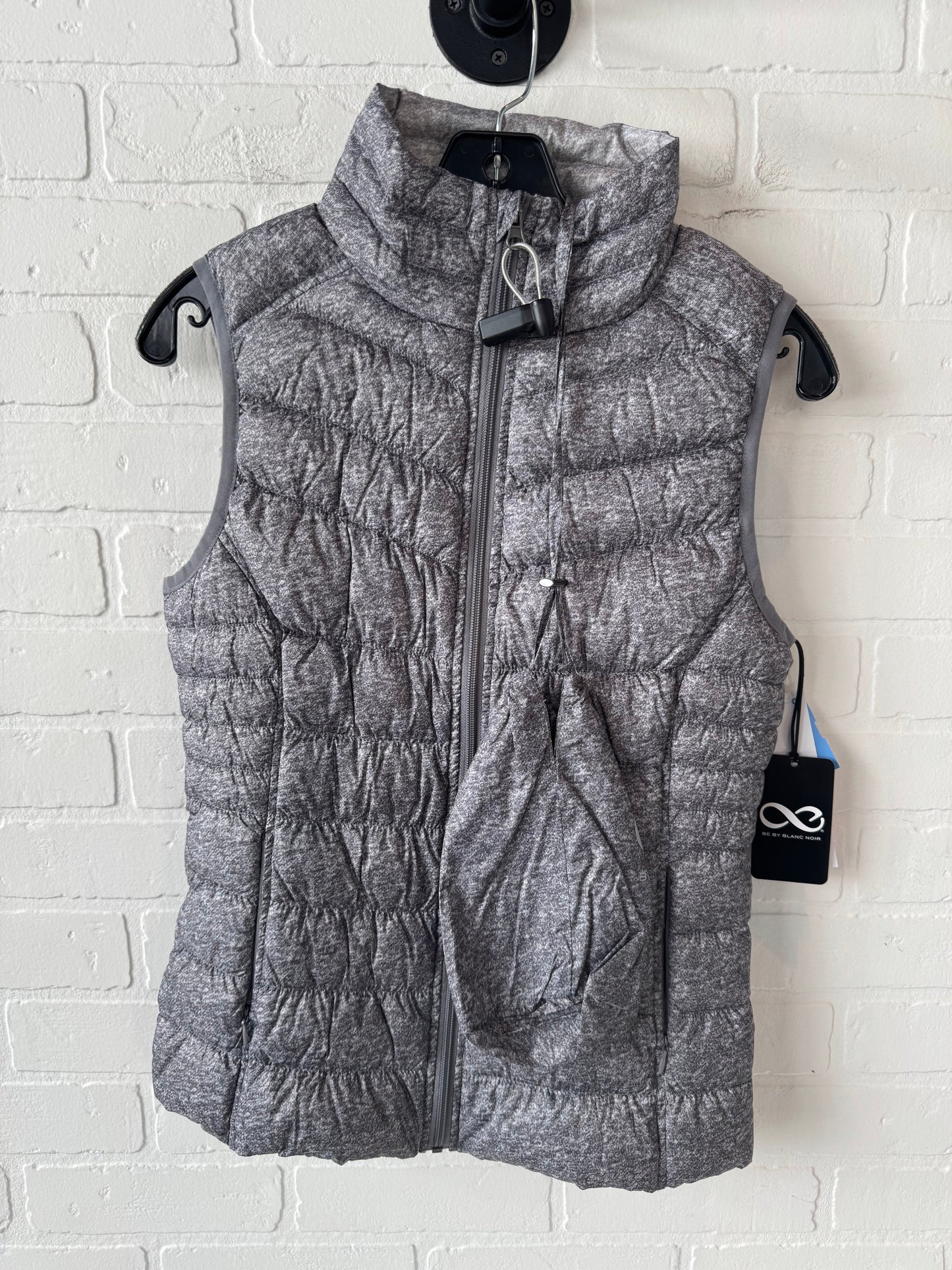 Vest Puffer & Quilted By Blanc Noir In Grey, Size: Xs