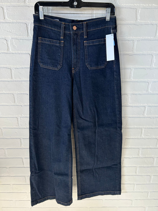 Jeans Wide Leg By Gap In Blue Denim, Size: 4