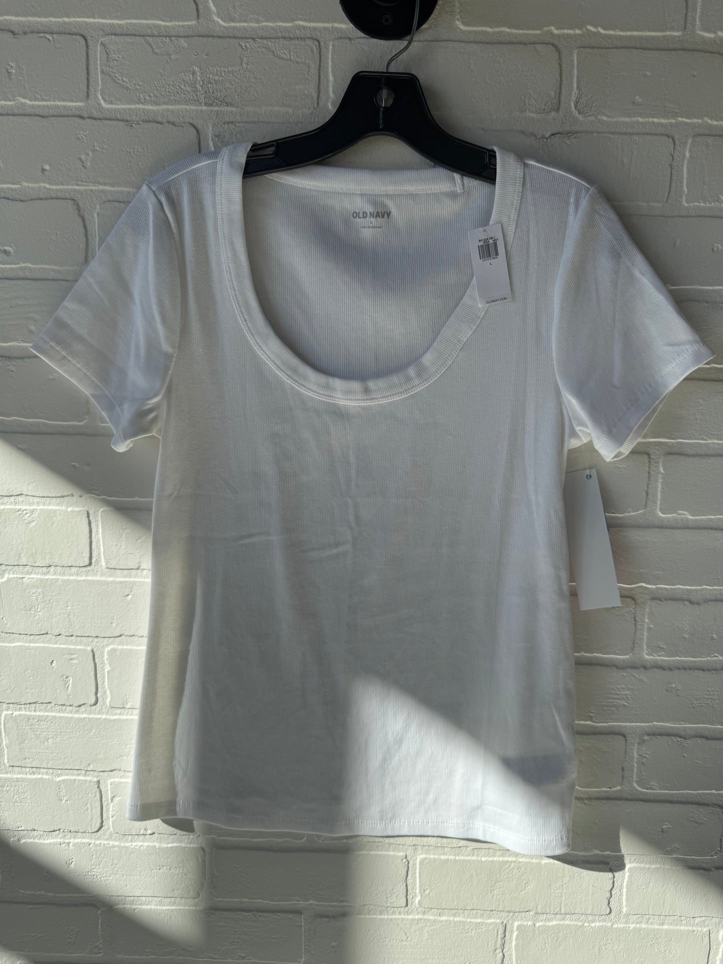 Top Short Sleeve Basic By Old Navy In White, Size: L