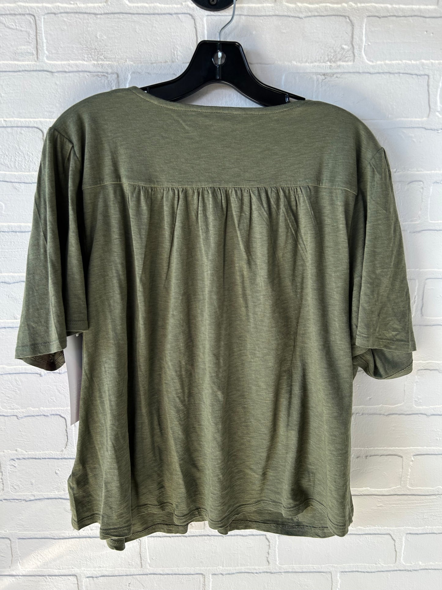 Top Short Sleeve By Lucky Brand In Green, Size: L