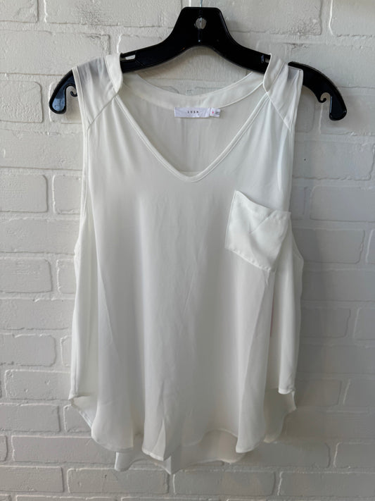 Top Sleeveless By Lush In White, Size: M