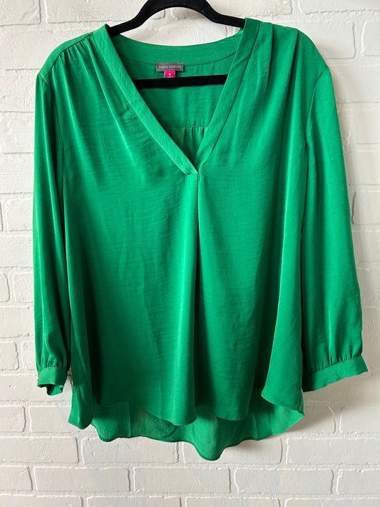 Top Long Sleeve By Vince Camuto In Green, Size: Xl