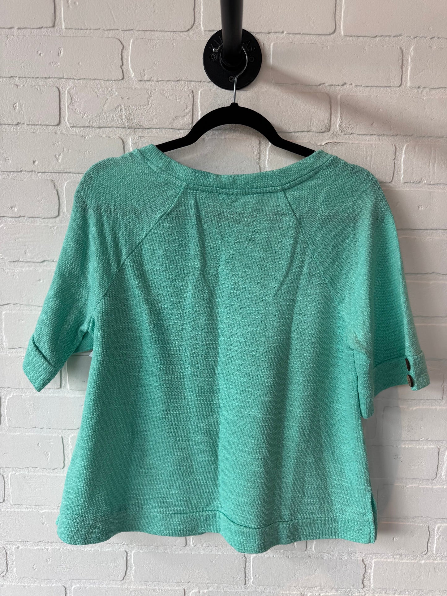 Top Short Sleeve By Silverwear In Green, Size: S