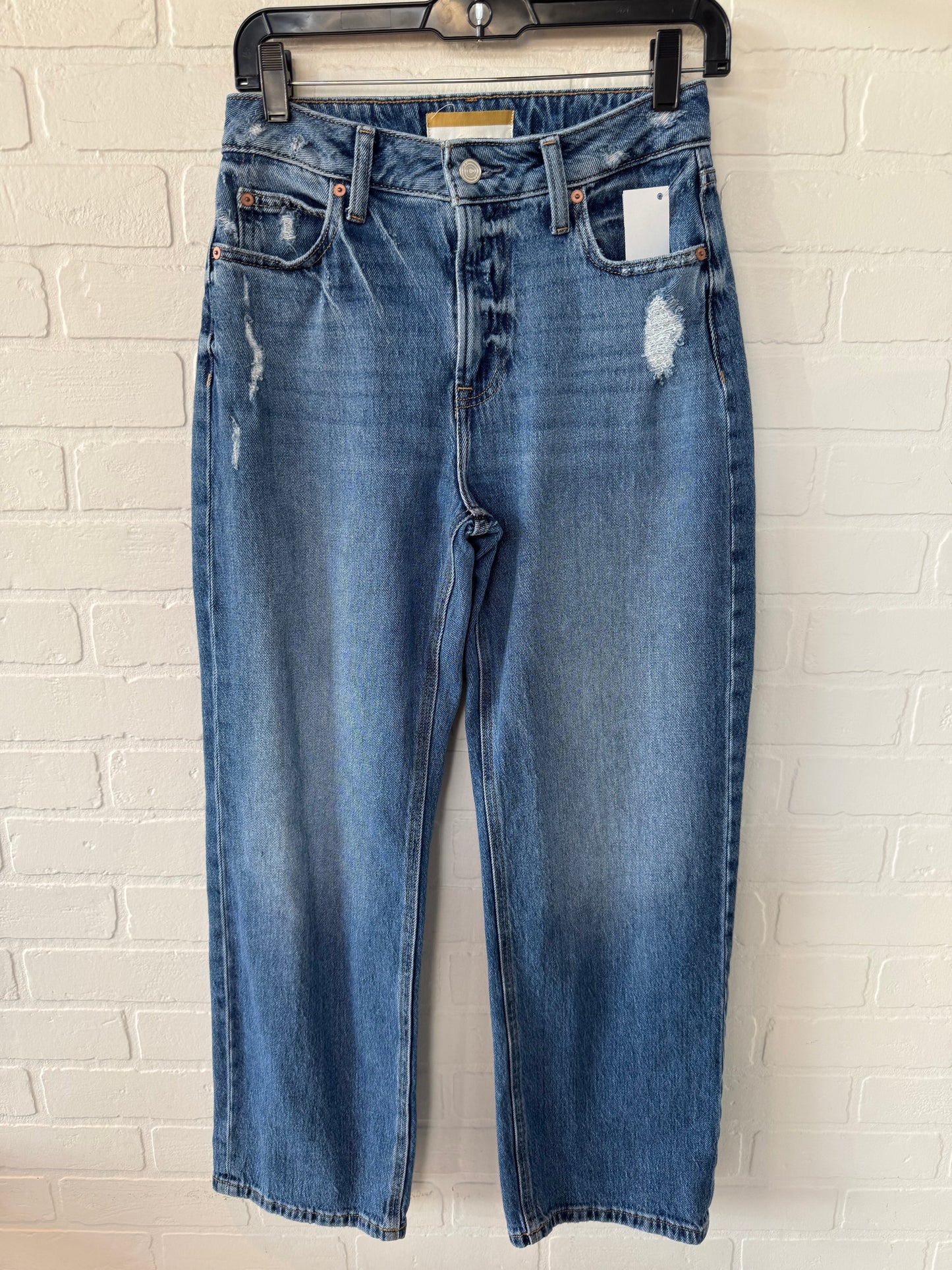 Jeans Wide Leg By Clothes Mentor In Blue Denim, Size: 2