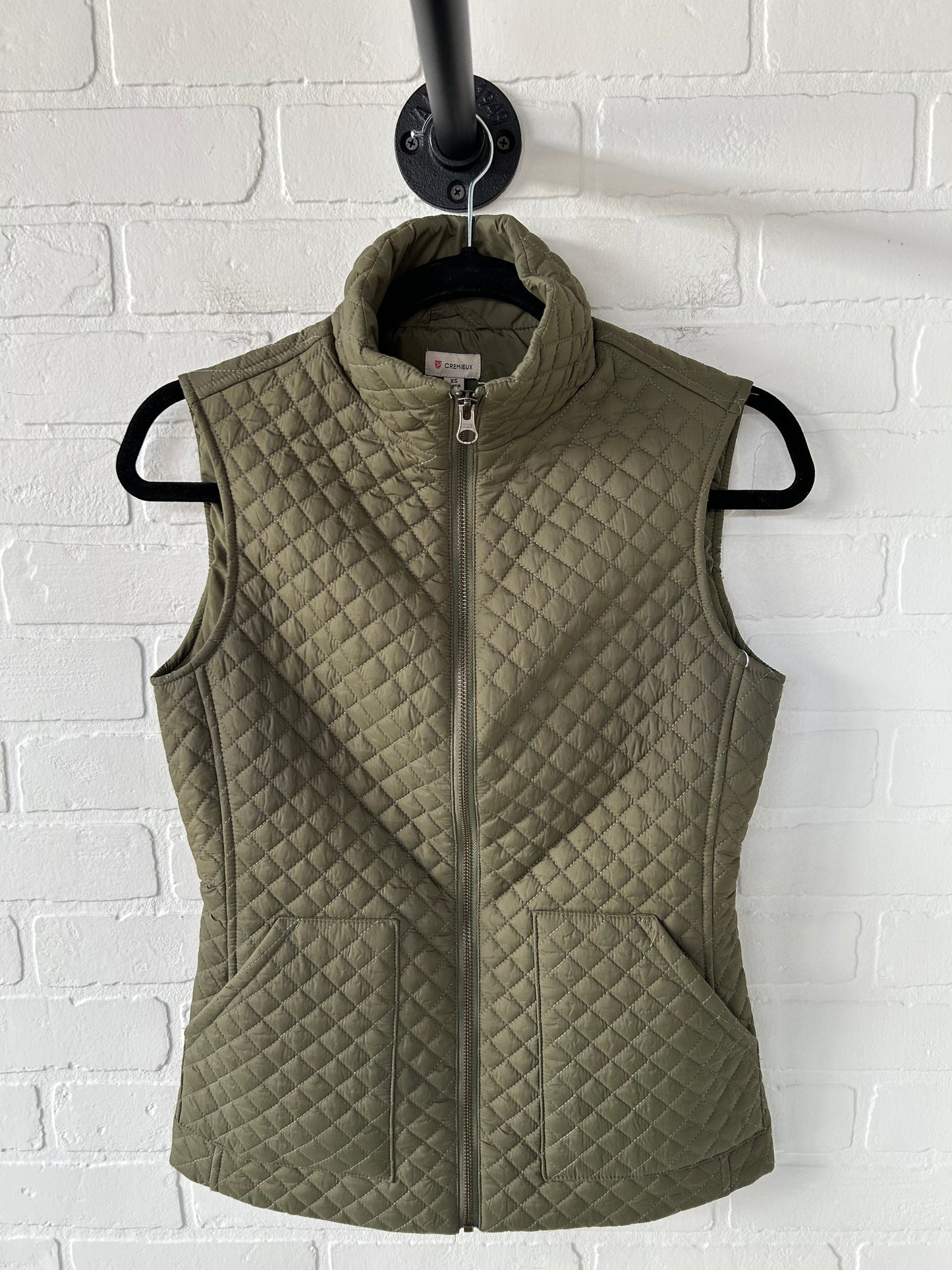 Vest Puffer & Quilted By Cremieux In Green, Size: Xs