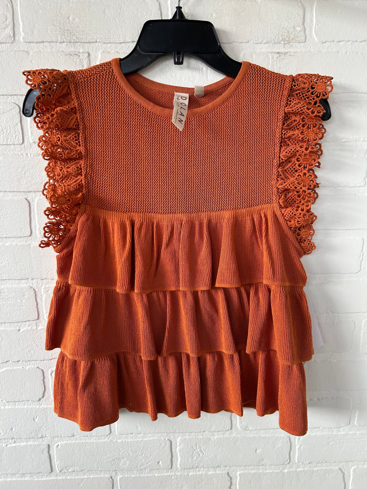 Top Sleeveless By Dolan Left Coast In Orange, Size: S