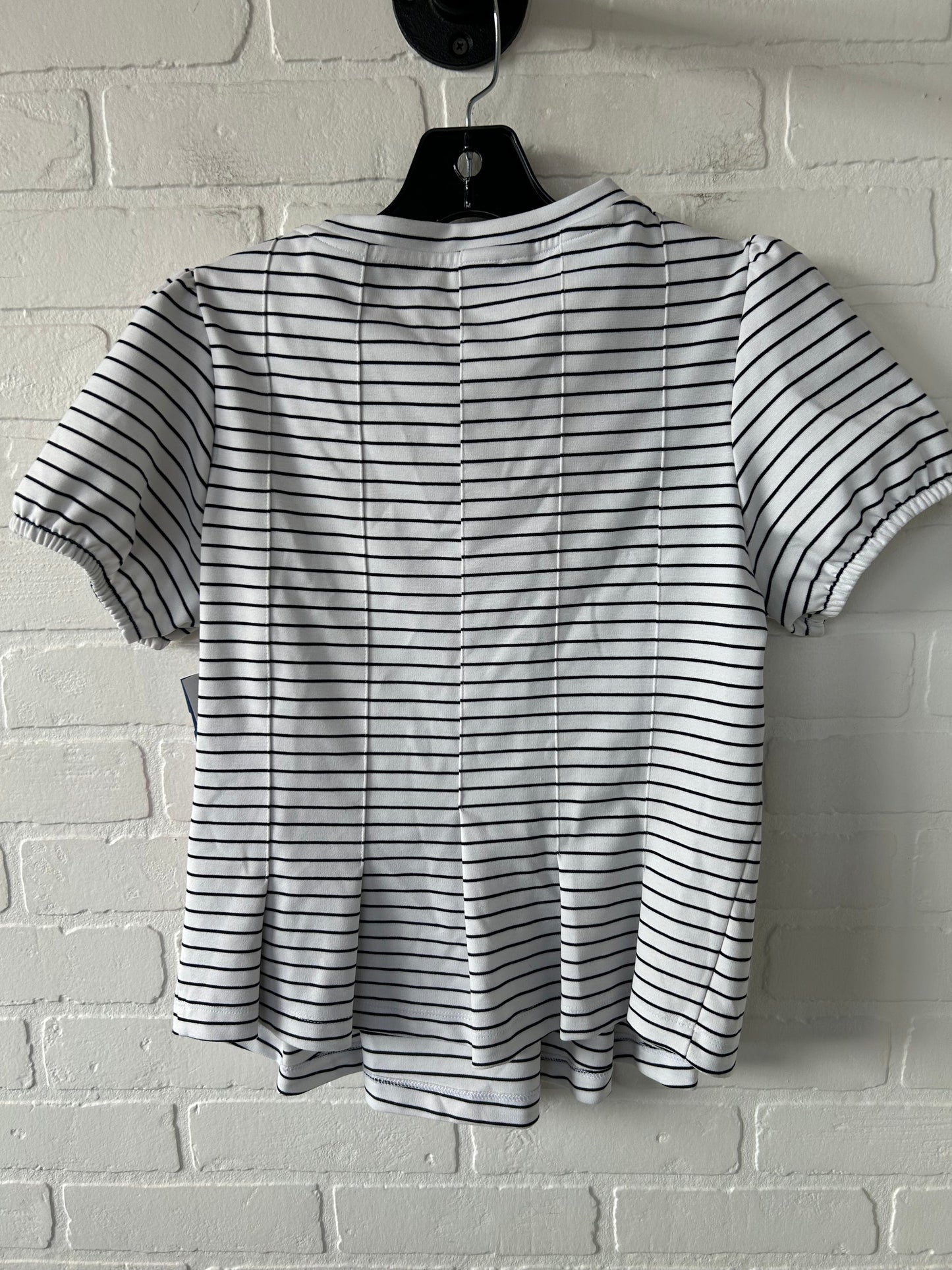 Top Short Sleeve By Maeve In Black & White, Size: Xs