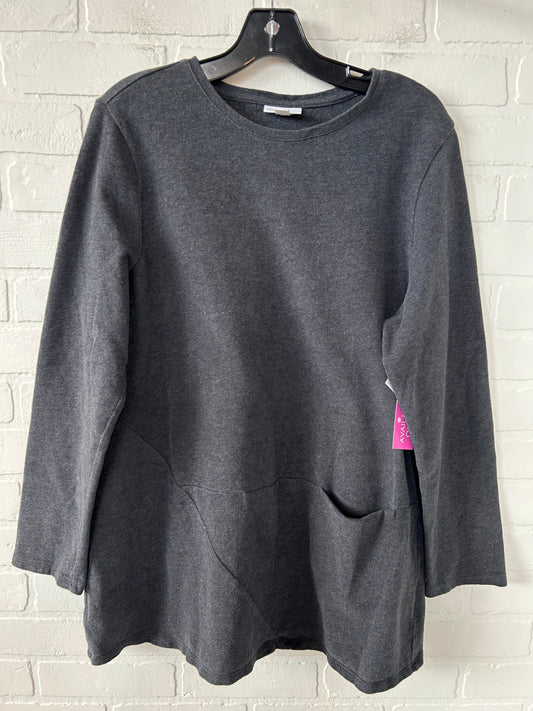 Top Long Sleeve By Pure Jill In Grey, Size: L