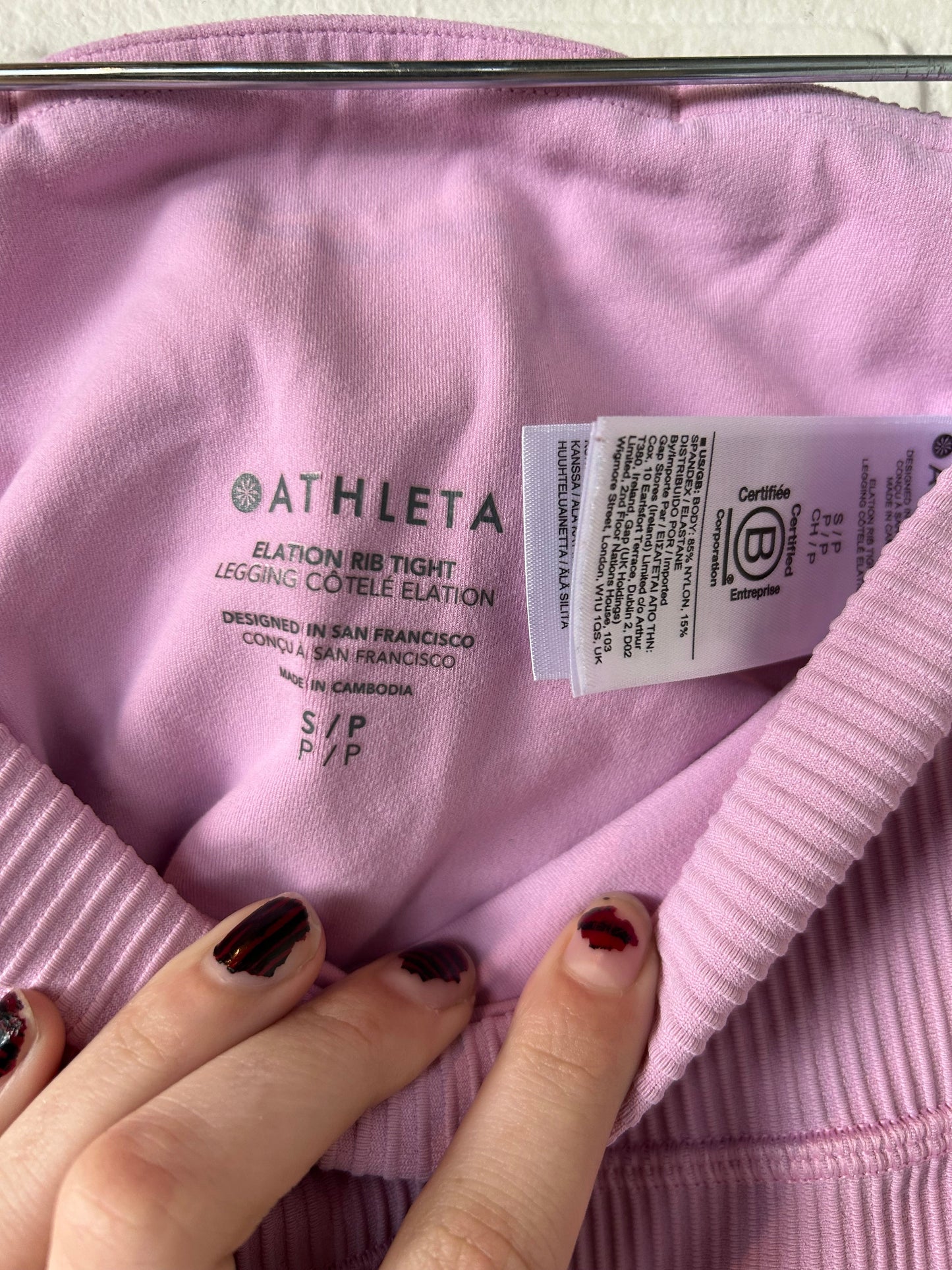 Athletic Leggings By Athleta In Pink, Size: 0