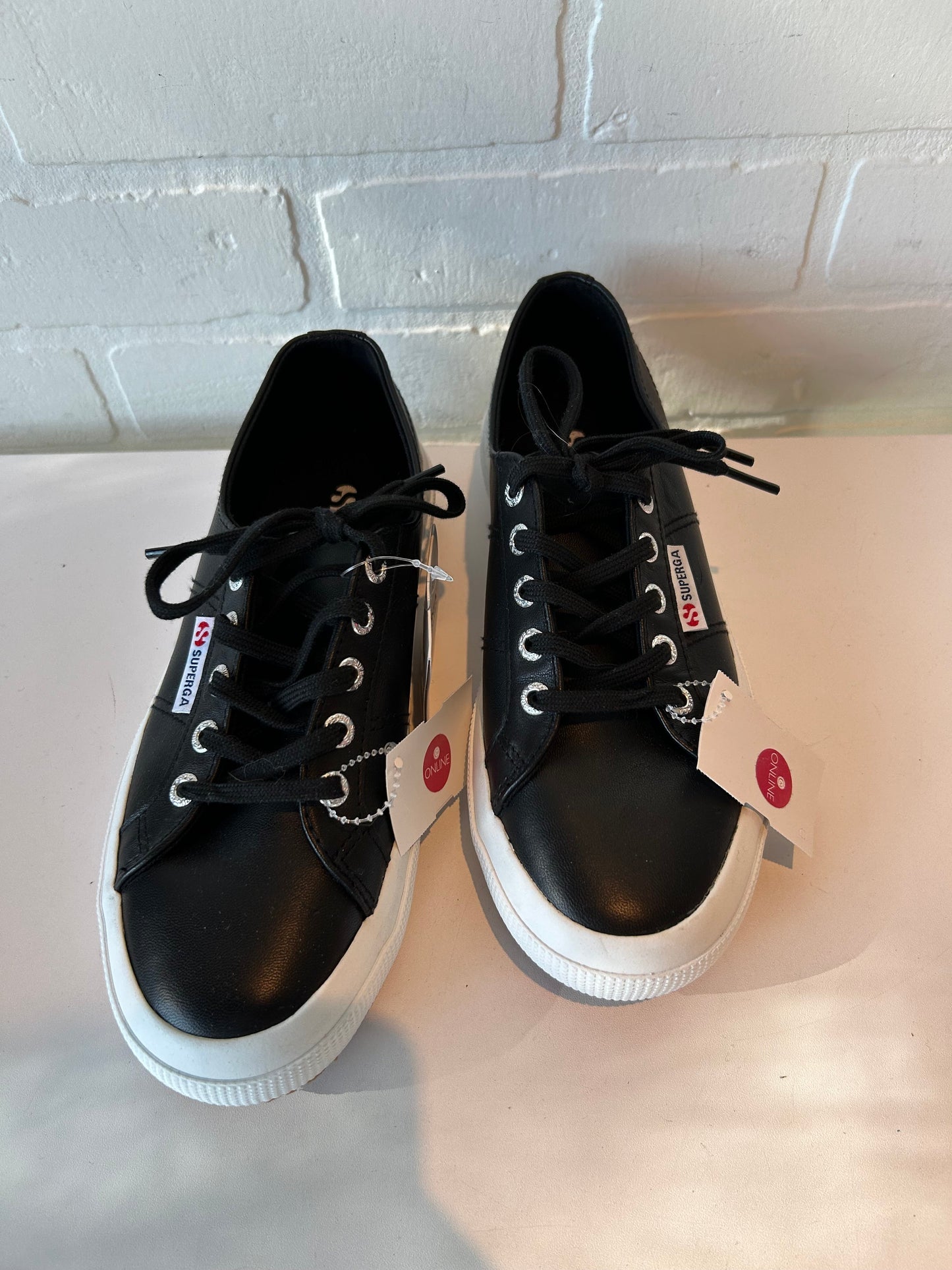 Shoes Sneakers By Superga In Black, Size: 7.5