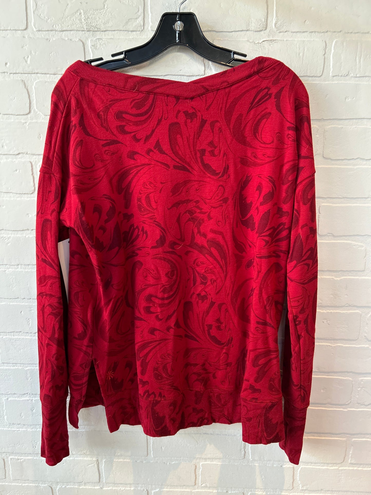 Athletic Top Long Sleeve Crewneck By Athleta In Red, Size: Xs