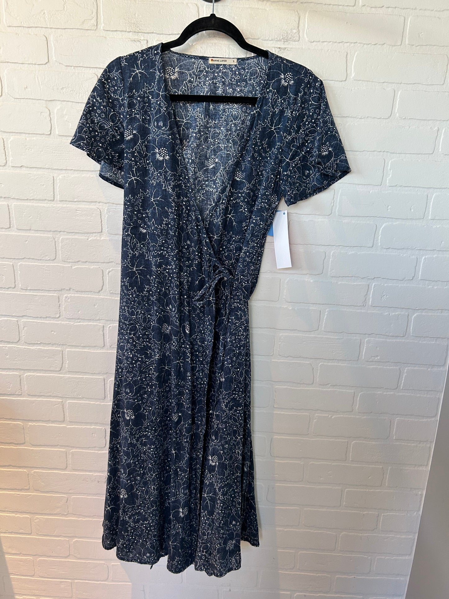 Dress Casual Midi By Marine Layer In Blue, Size: S