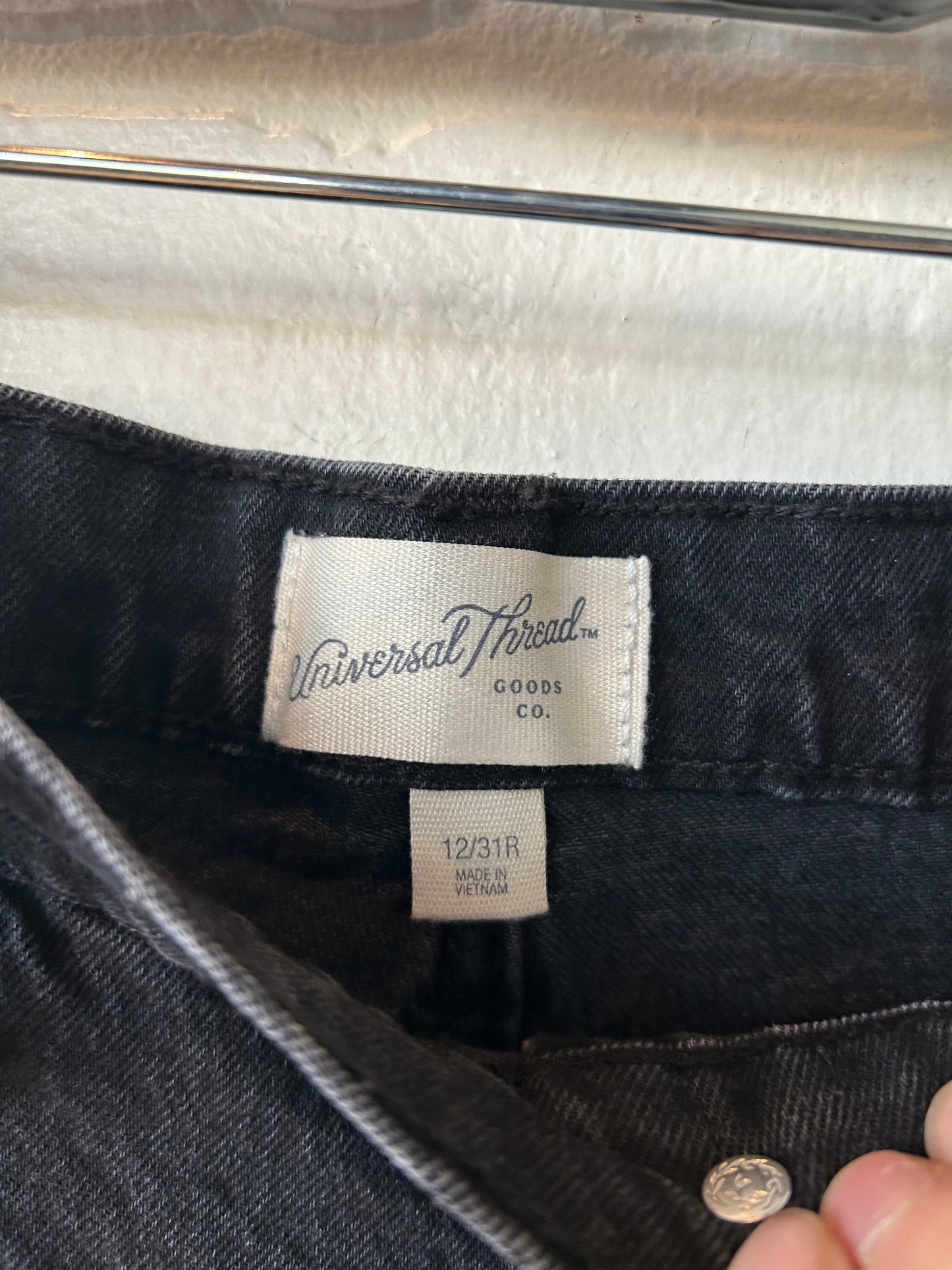 Jeans Boyfriend By Universal Thread In Black, Size: 12