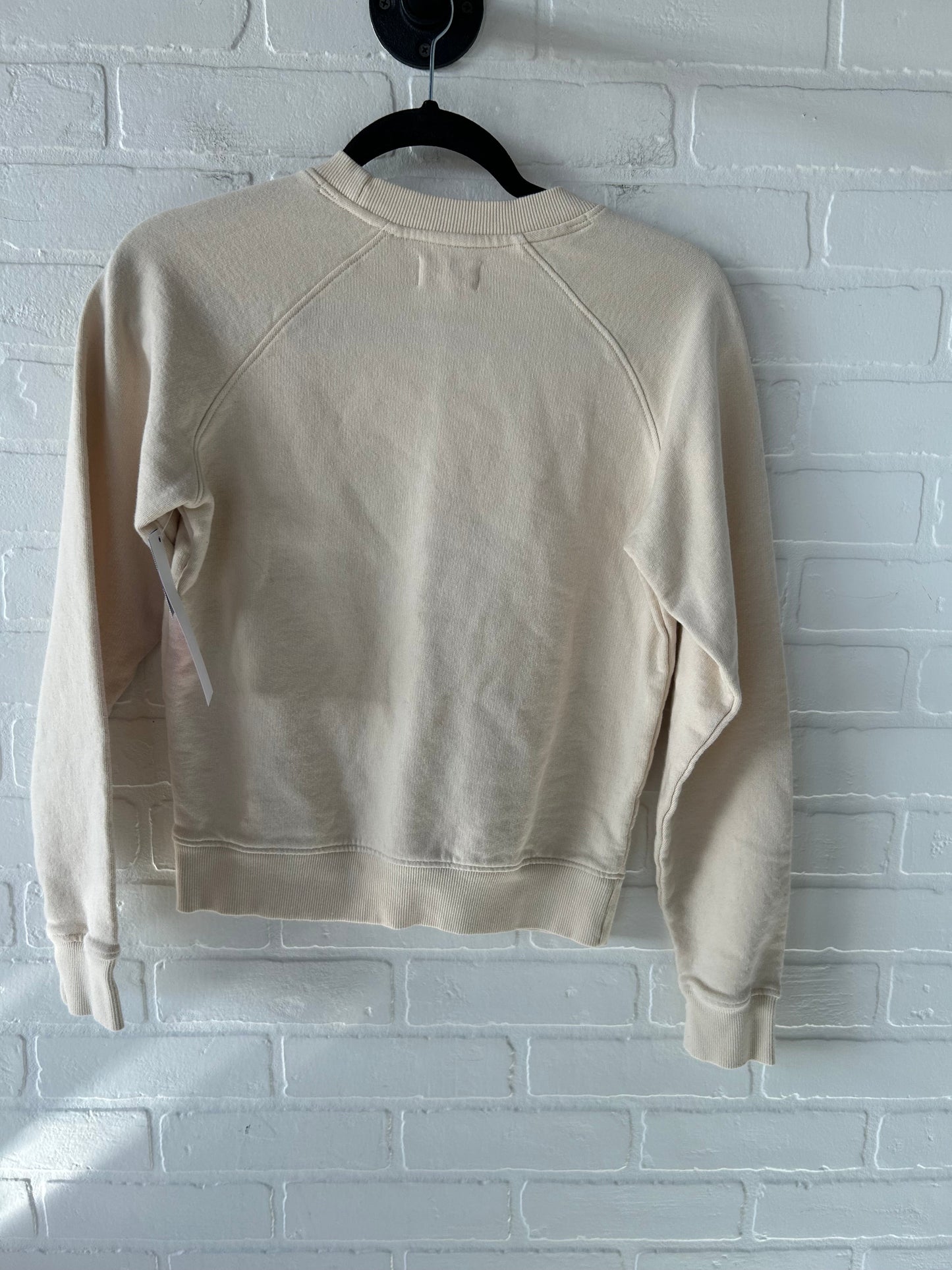 Sweatshirt Crewneck By pact In Cream, Size: Xs