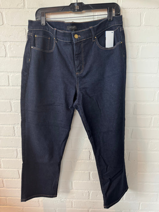 Jeans Skinny By Ann Taylor In Blue Denim, Size: 14p