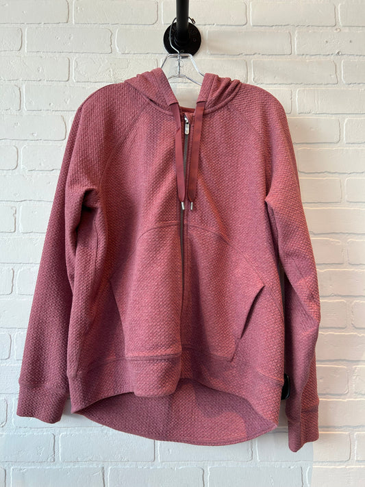 Athletic Jacket By Lululemon In Pink, Size: L