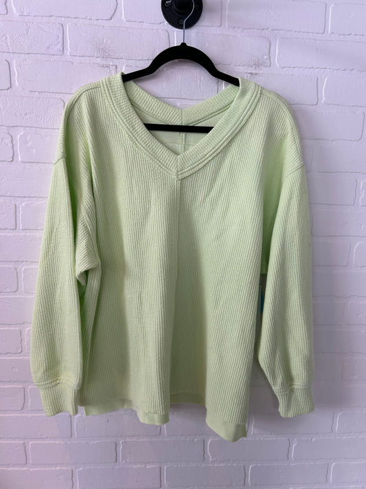 Sweatshirt Crewneck By Aerie In Green, Size: S