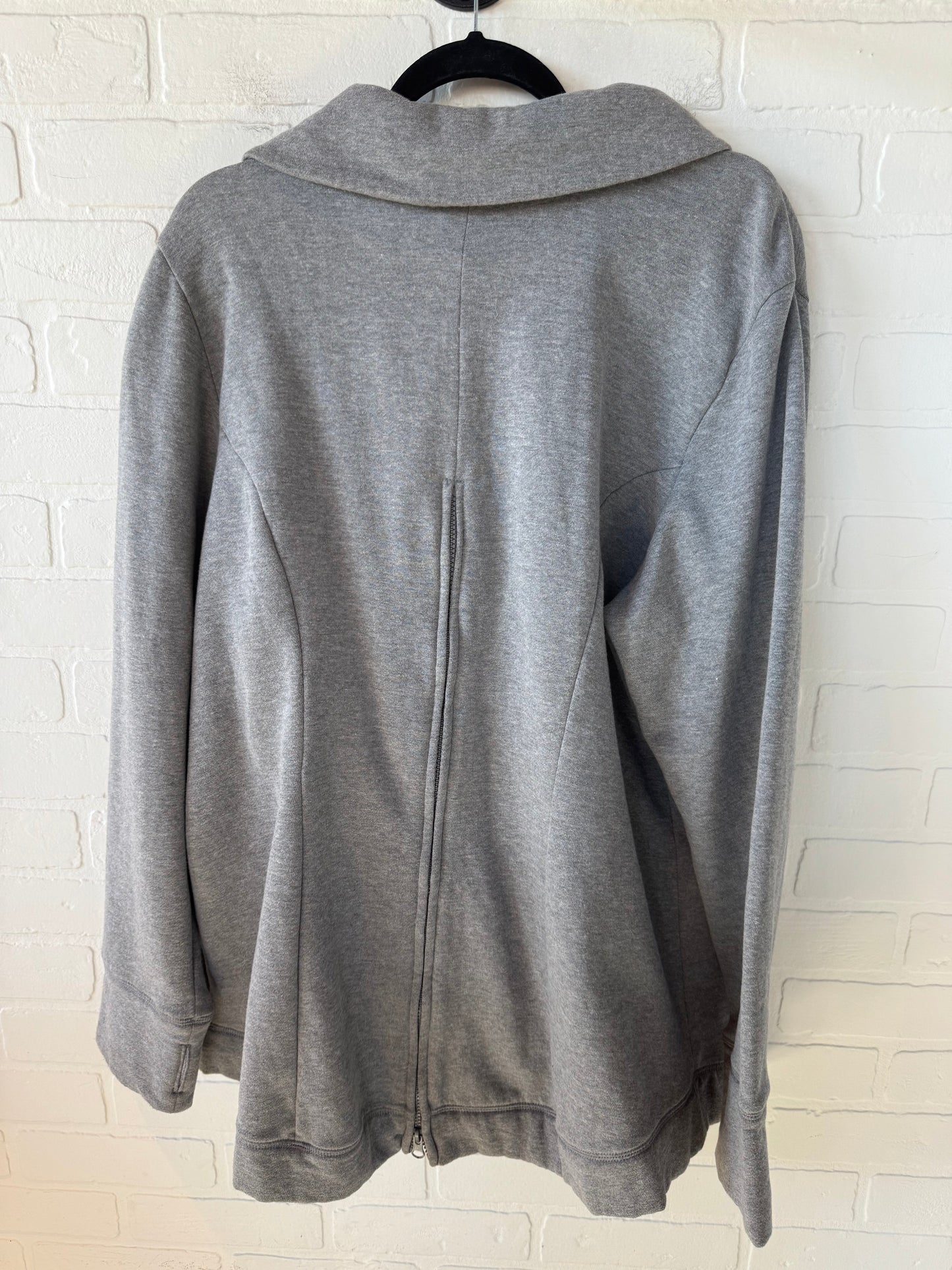 Sweatshirt Collar By Torrid In Grey, Size: 3x