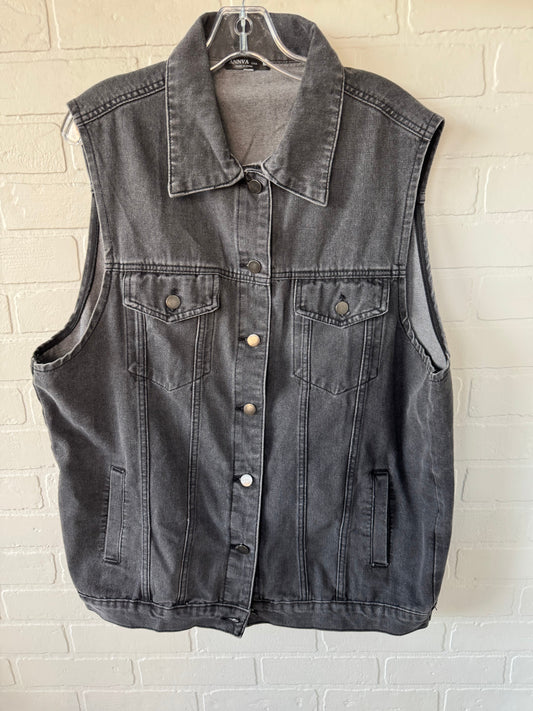 Vest Other By annva In Grey Denim, Size: M