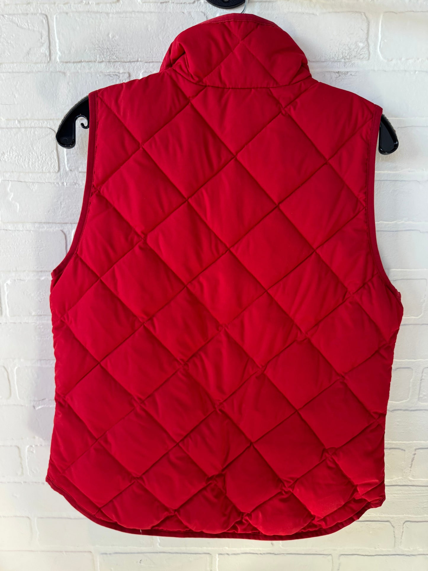 Vest Puffer & Quilted By J. Crew In Red, Size: S