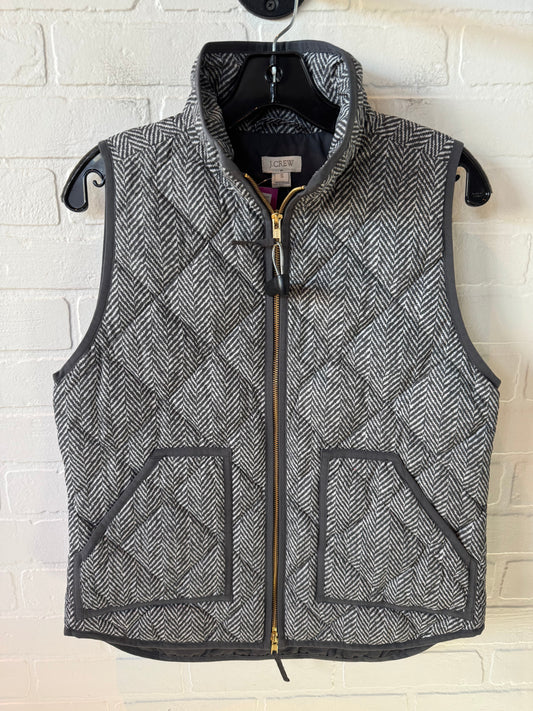 Vest Puffer & Quilted By J. Crew In Grey & White, Size: S