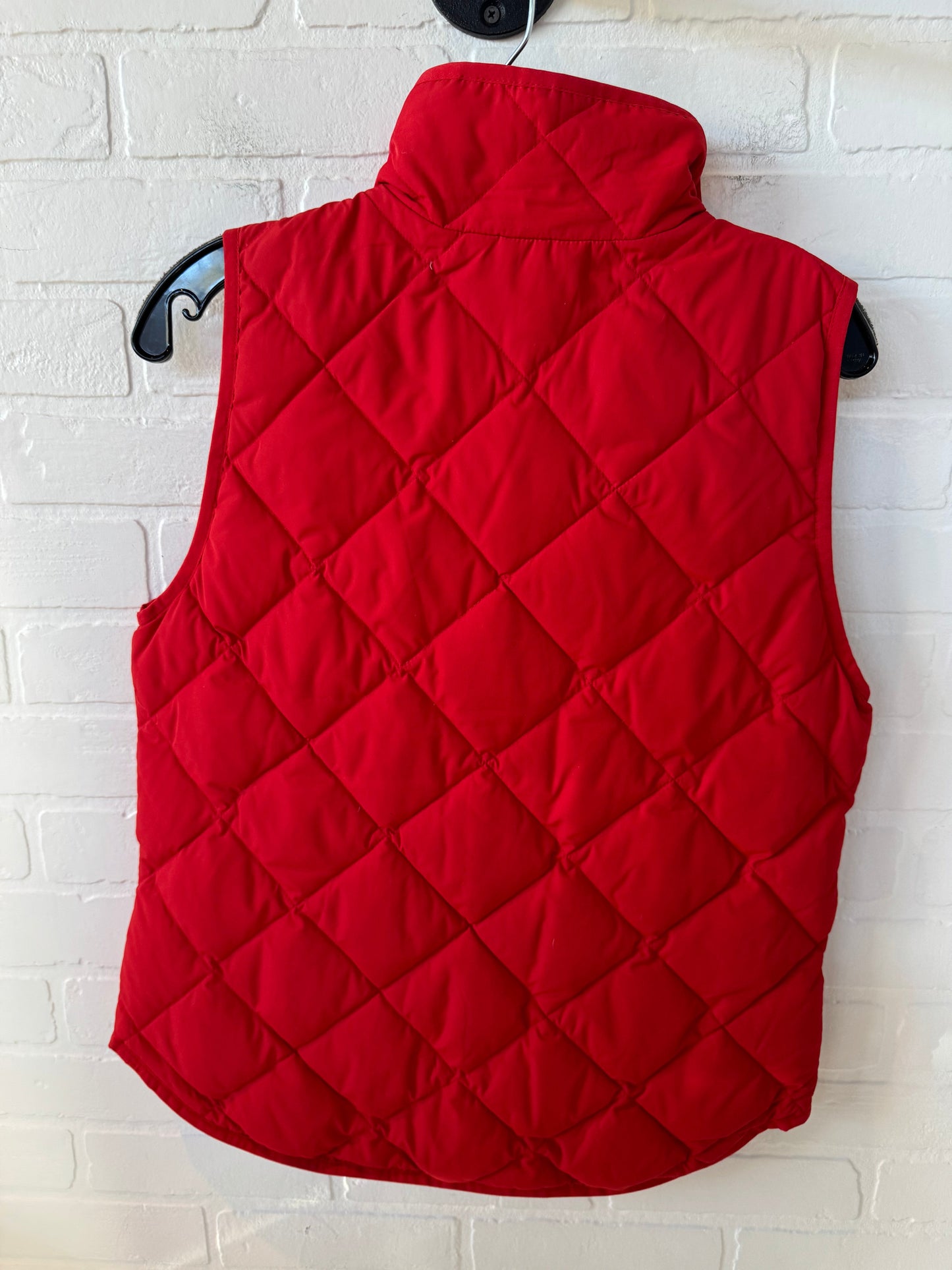 Vest Puffer & Quilted By J. Crew In Red, Size: S